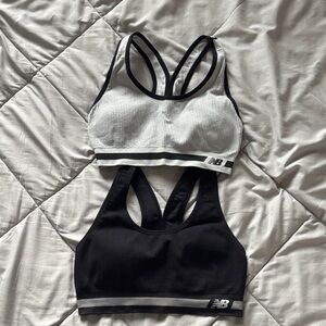 New Balance Dual Pack Black and White Sports Bras
